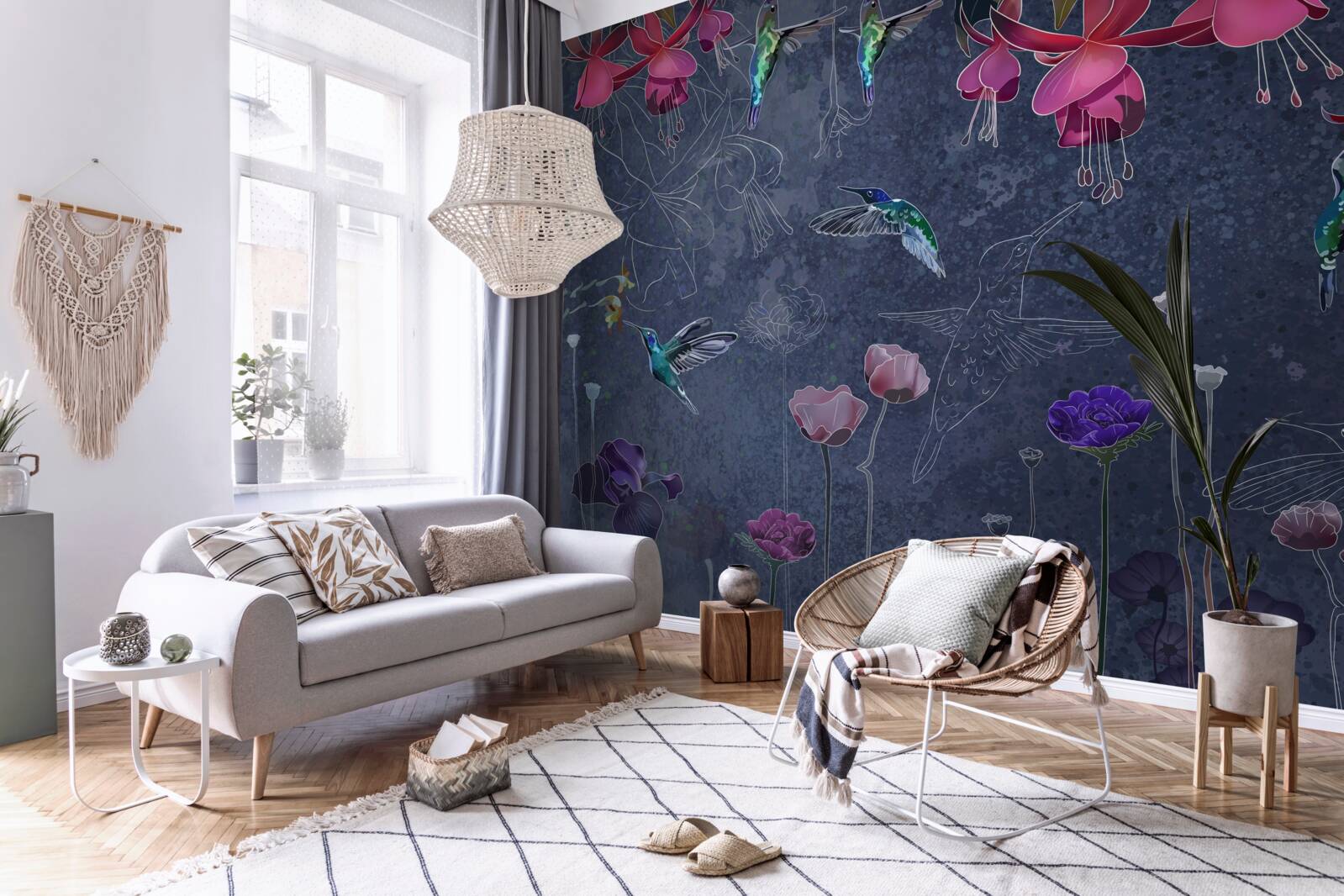 Fototapeta kvetinový nektár je nápoj pre kolibríky