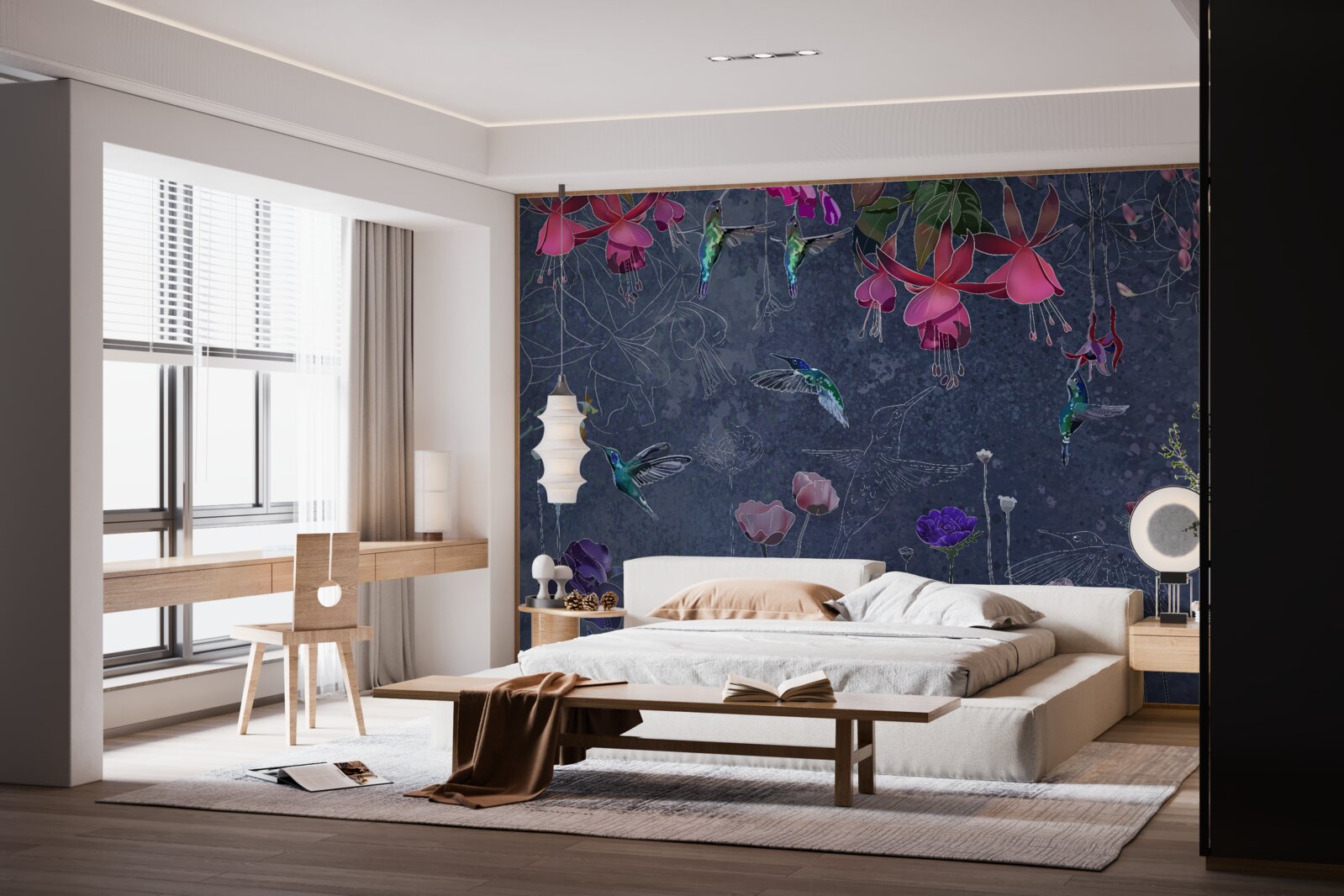 Fototapeta kvetinový nektár je nápoj pre kolibríky