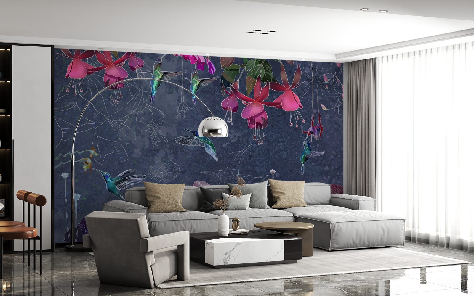 Fototapeta kvetinový nektár je nápoj pre kolibríky