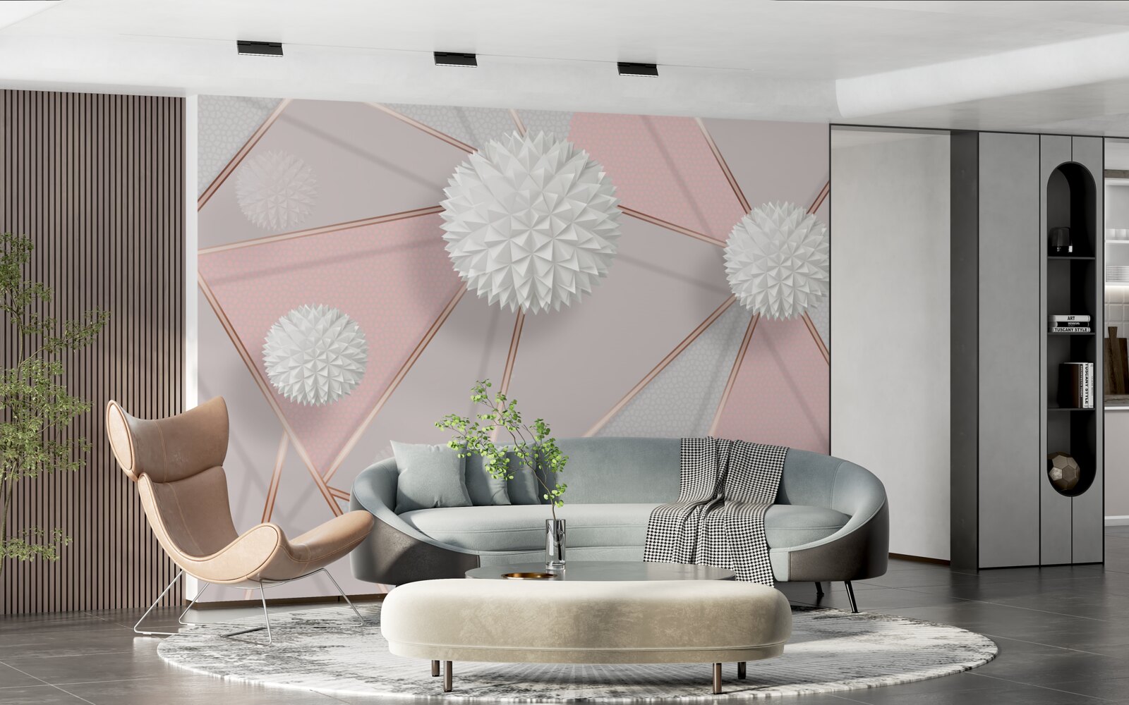 Fototapeta biele guličky stúpajúce na voňavom pozadí