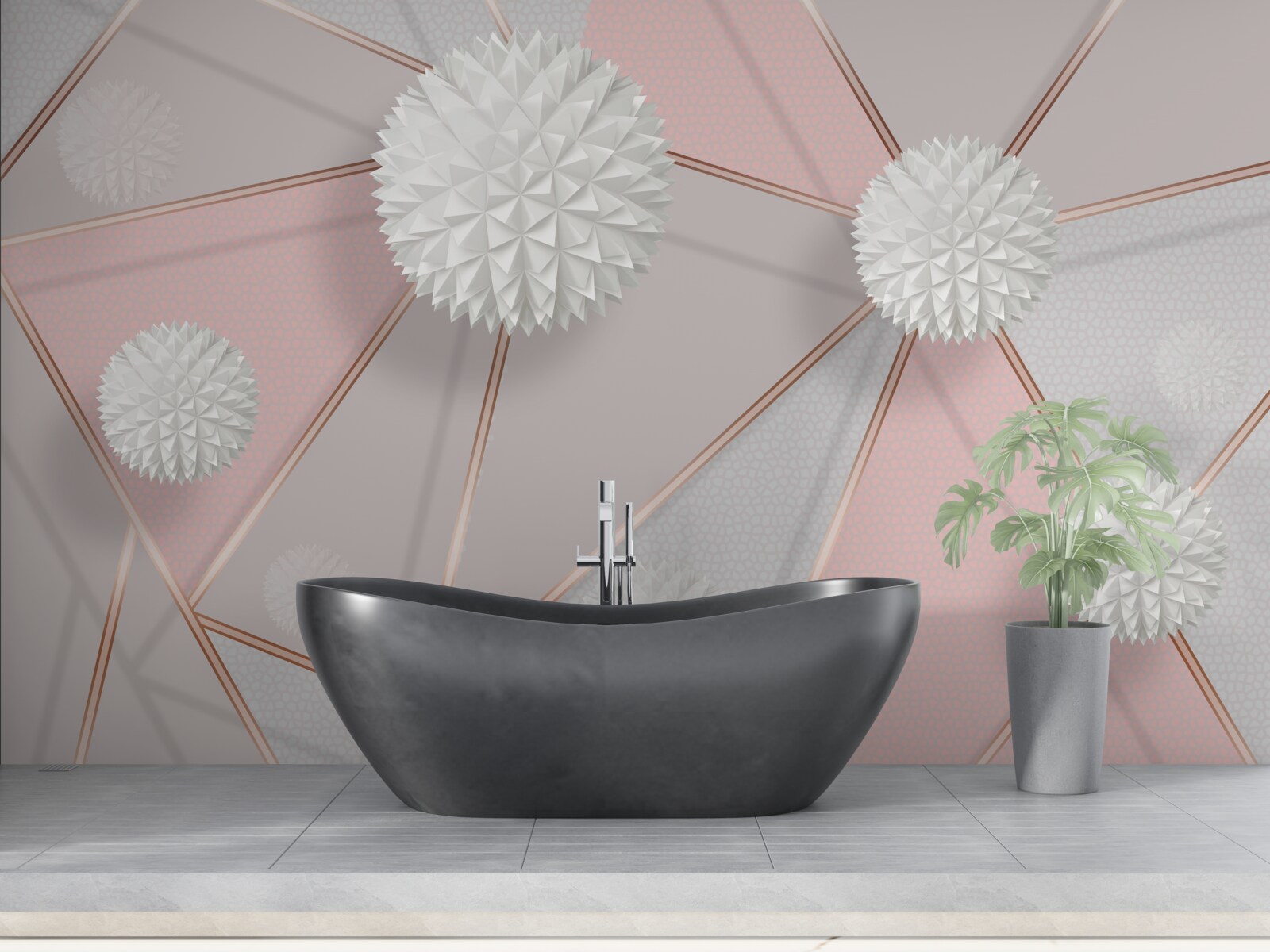 Fototapeta biele guličky stúpajúce na voňavom pozadí