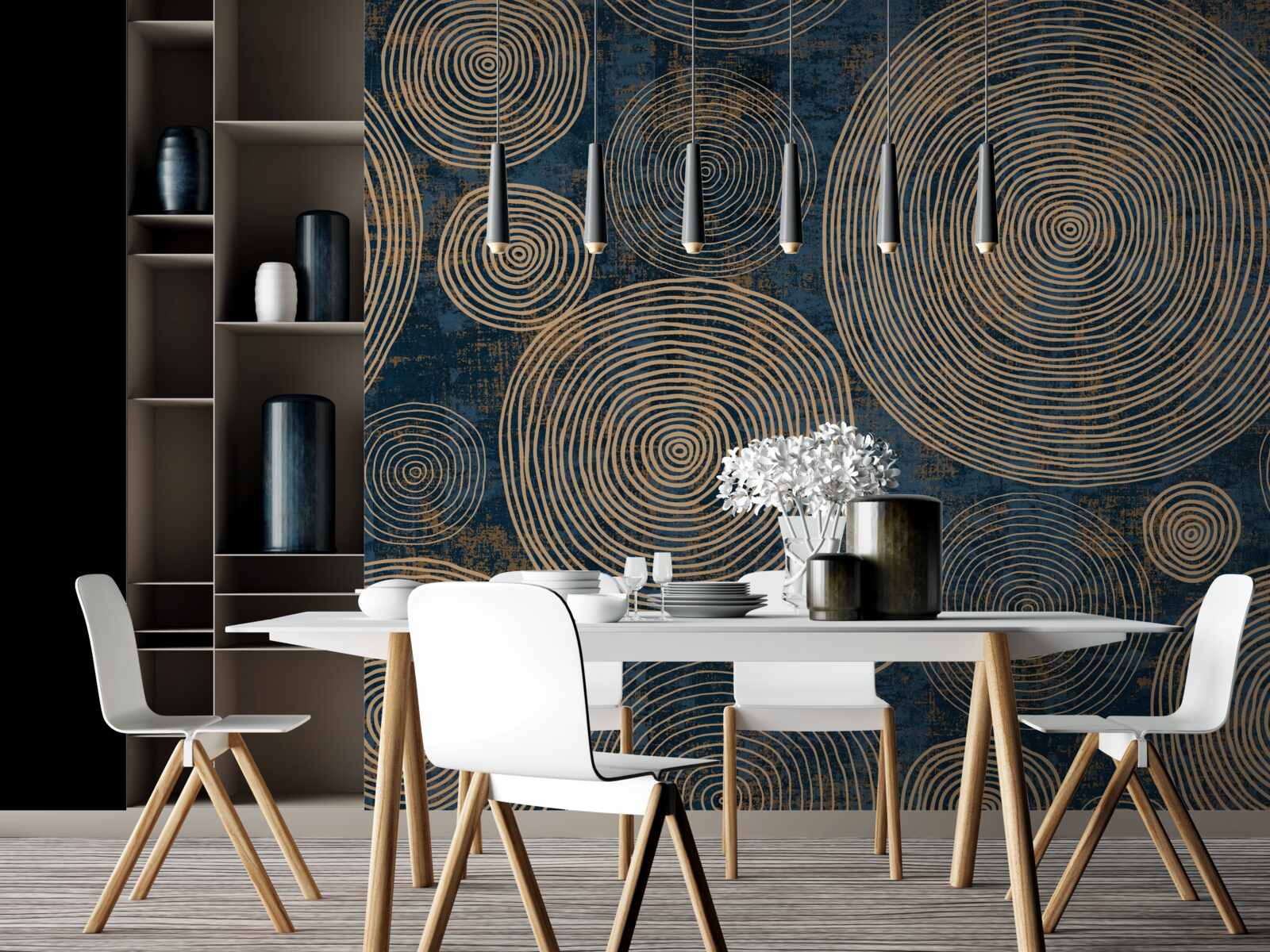 Fototapeta kolesá rôznych veľkostí, fascinujúce sledovať