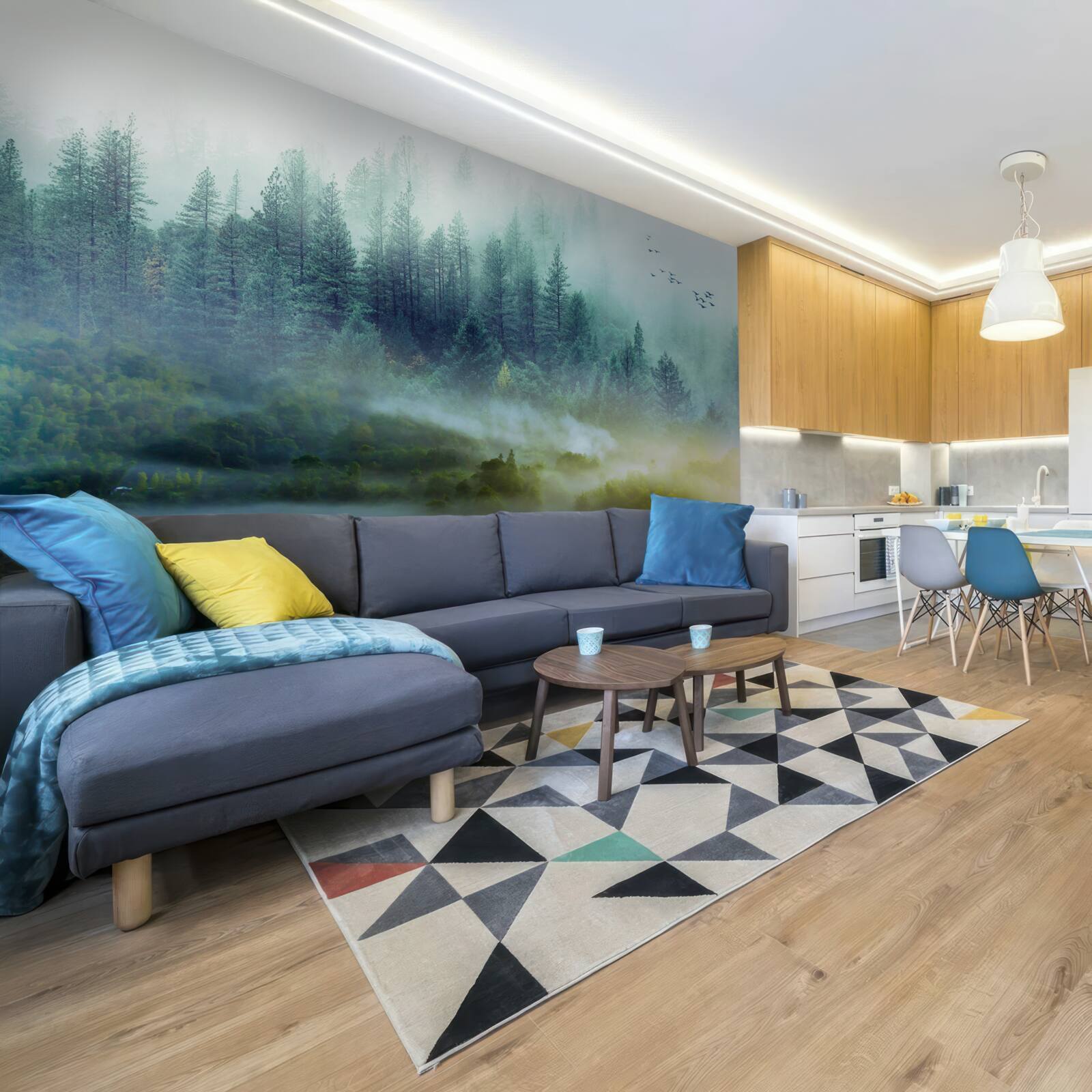 Fototapeta hypnotizujúce ticho v hmlistých lesoch