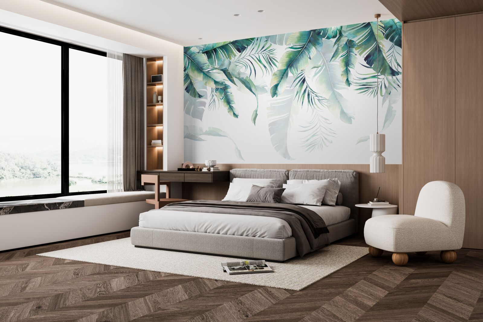 Fototapeta listy sú veľké a zelené