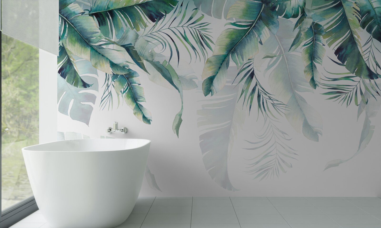 Fototapeta listy sú veľké a zelené