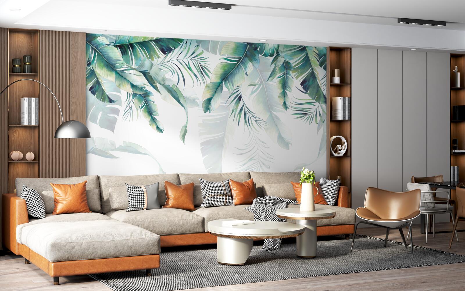 Fototapeta listy sú veľké a zelené