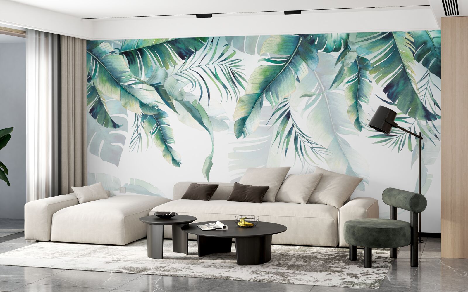 Fototapeta listy sú veľké a zelené