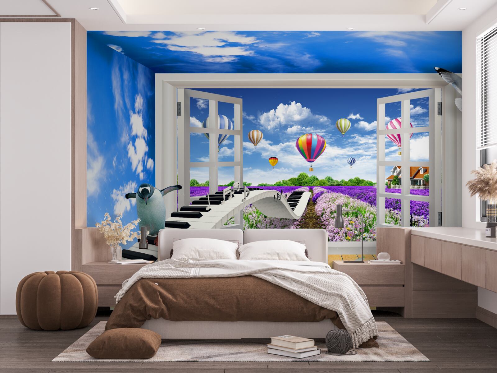 Fototapeta okno s čarovnou melódiou