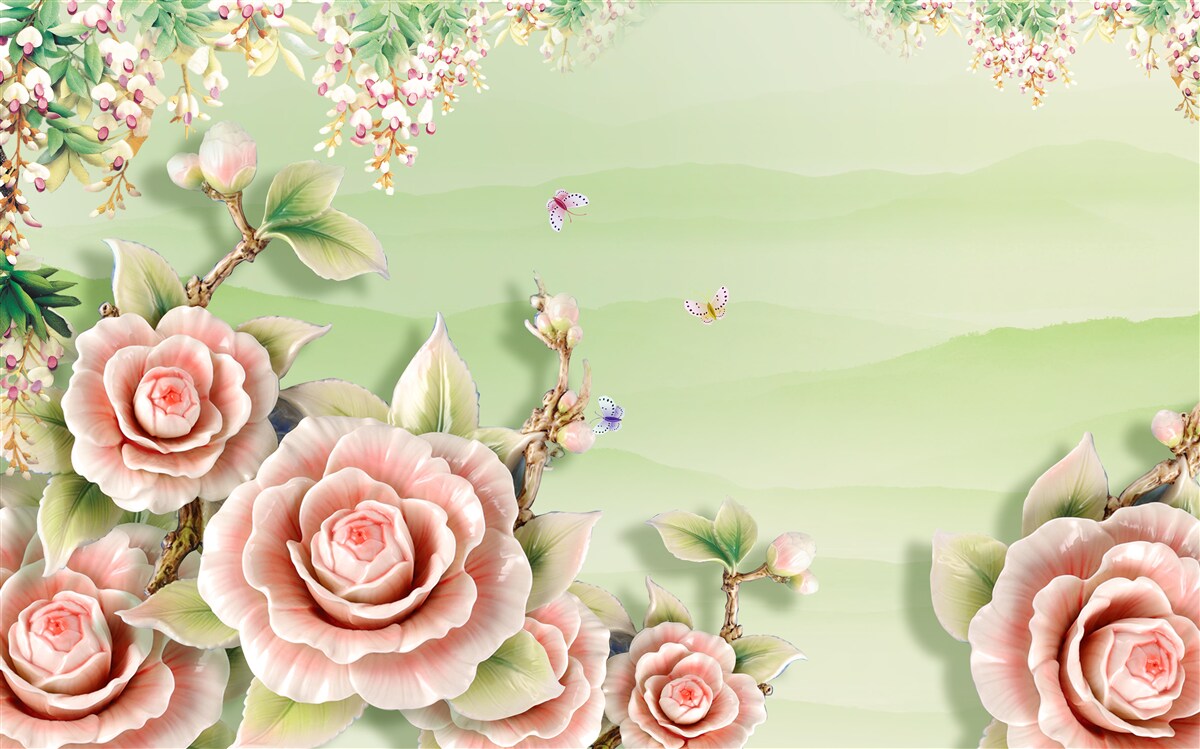 Fototapeta nádherné porcelánové ruže