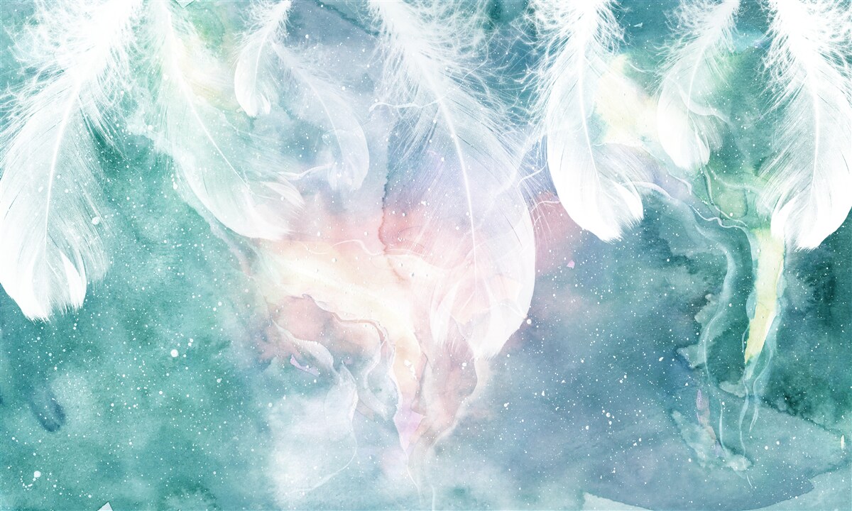 Fototapeta pozadie s vesmírnym perím