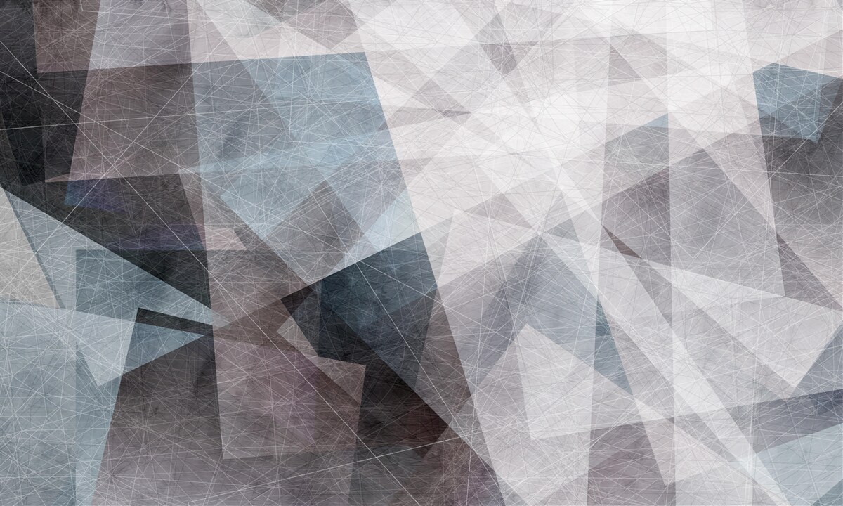 Fototapeta abstrakcia obsahuje sivé trojuholníky