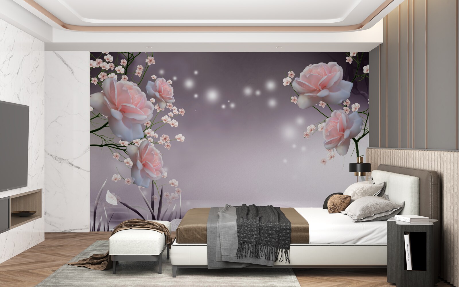 Fototapeta kvety otvárajúce sa nad vodnou hladinou