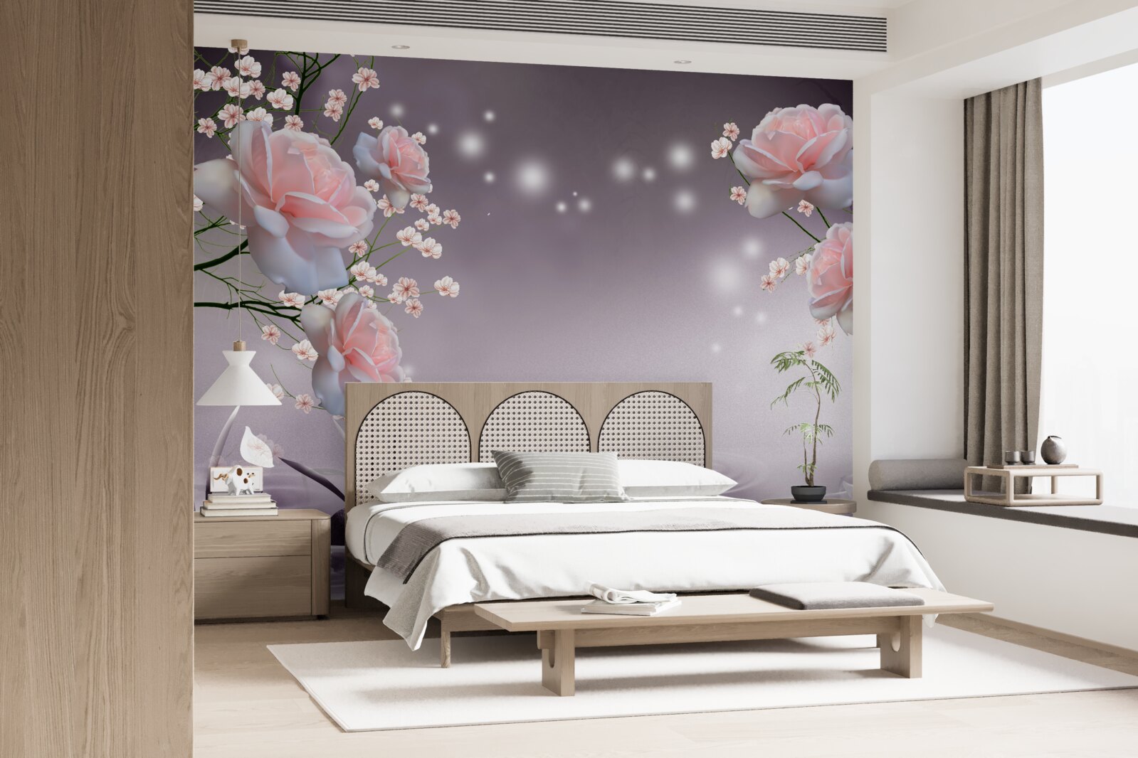 Fototapeta kvety otvárajúce sa nad vodnou hladinou