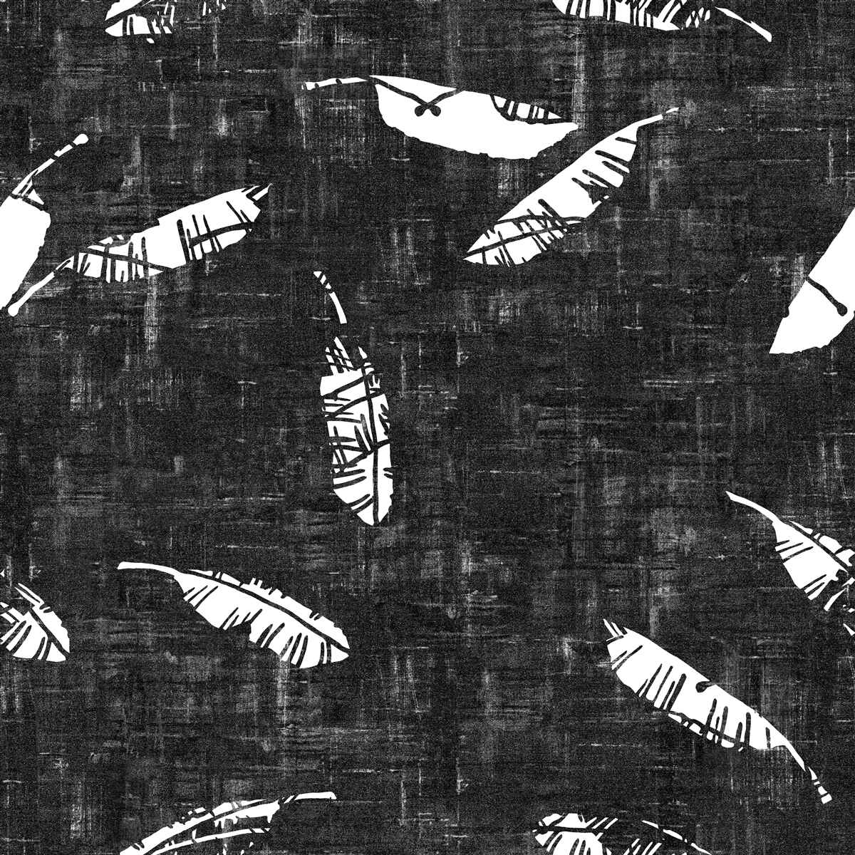 Fototapeta grafika s modrými palmovými listami