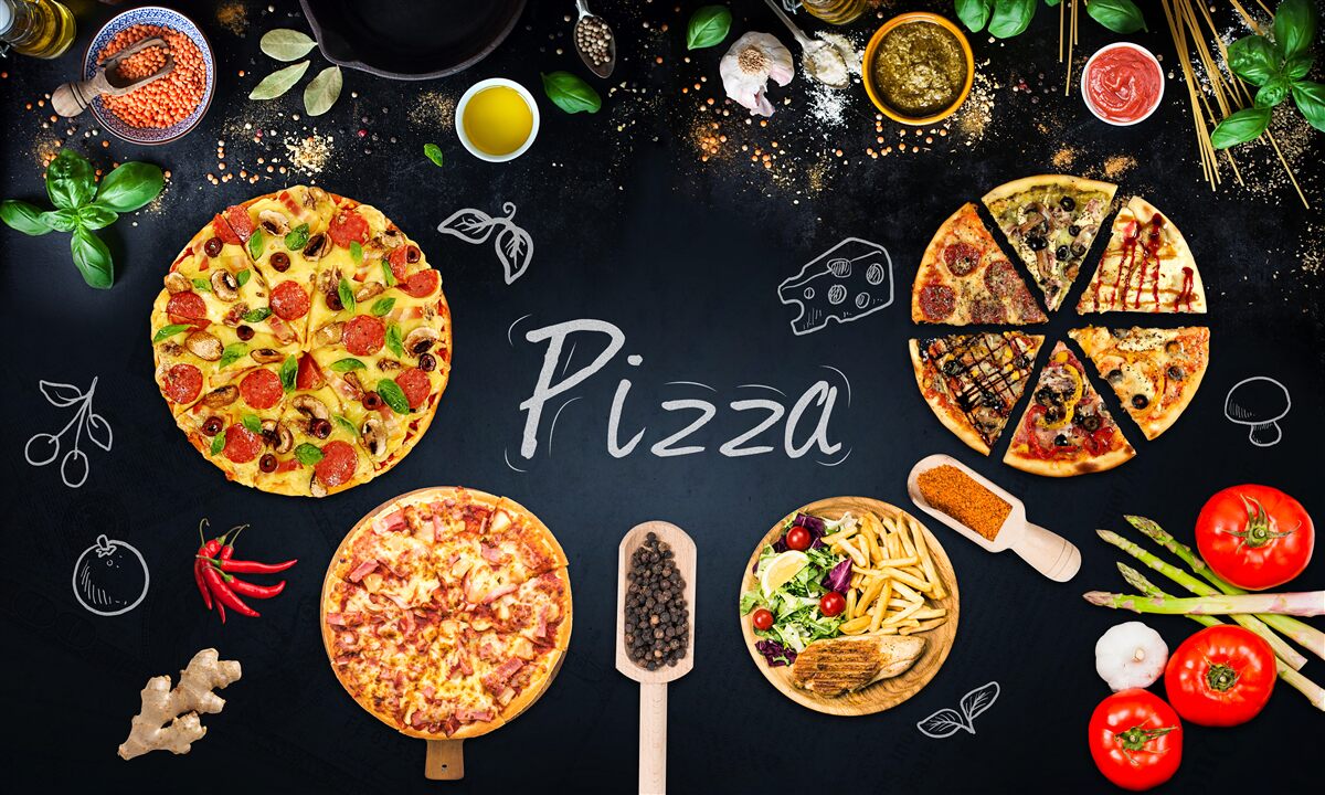 Fototapeta iné jedlá ako pizza