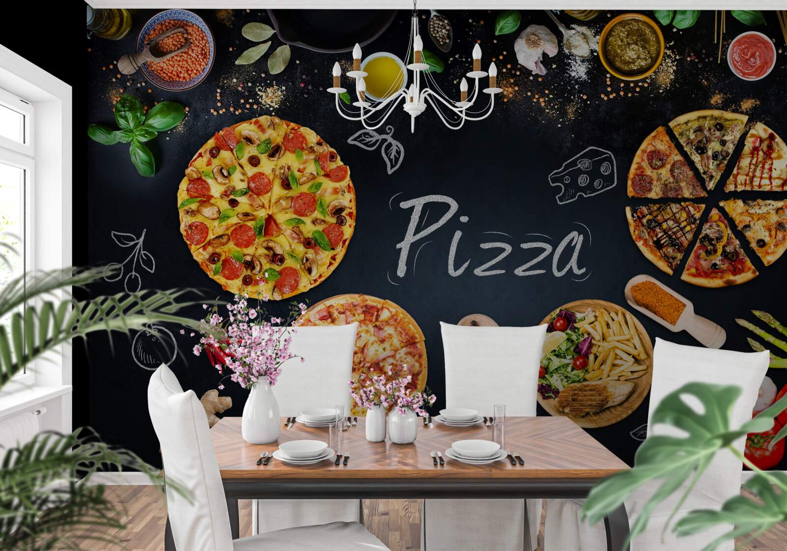 Fototapeta iné jedlá ako pizza