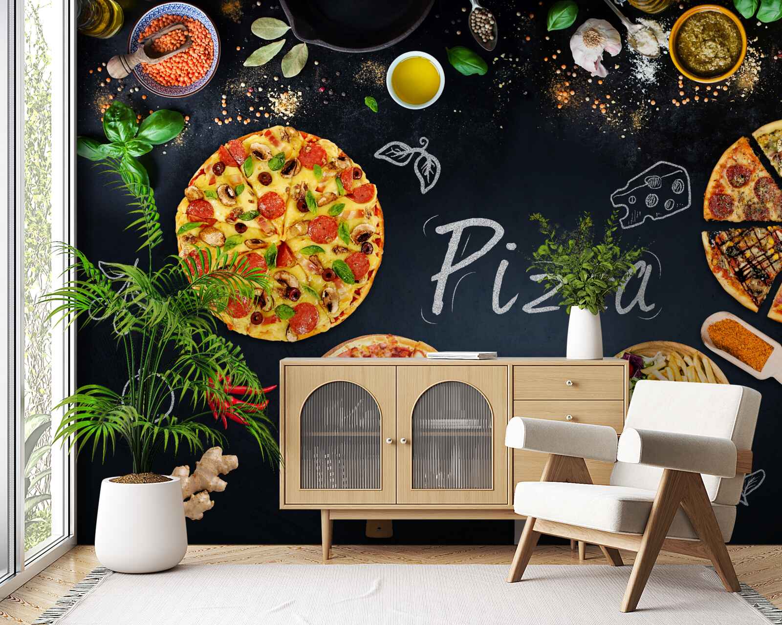 Fototapeta iné jedlá ako pizza