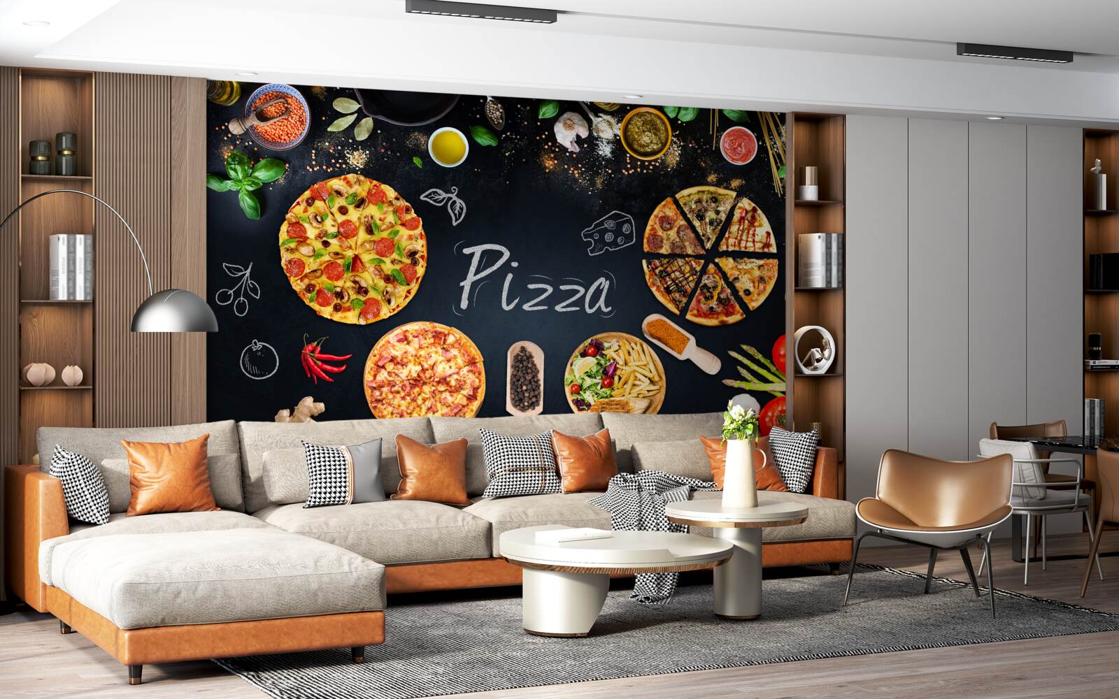 Fototapeta iné jedlá ako pizza