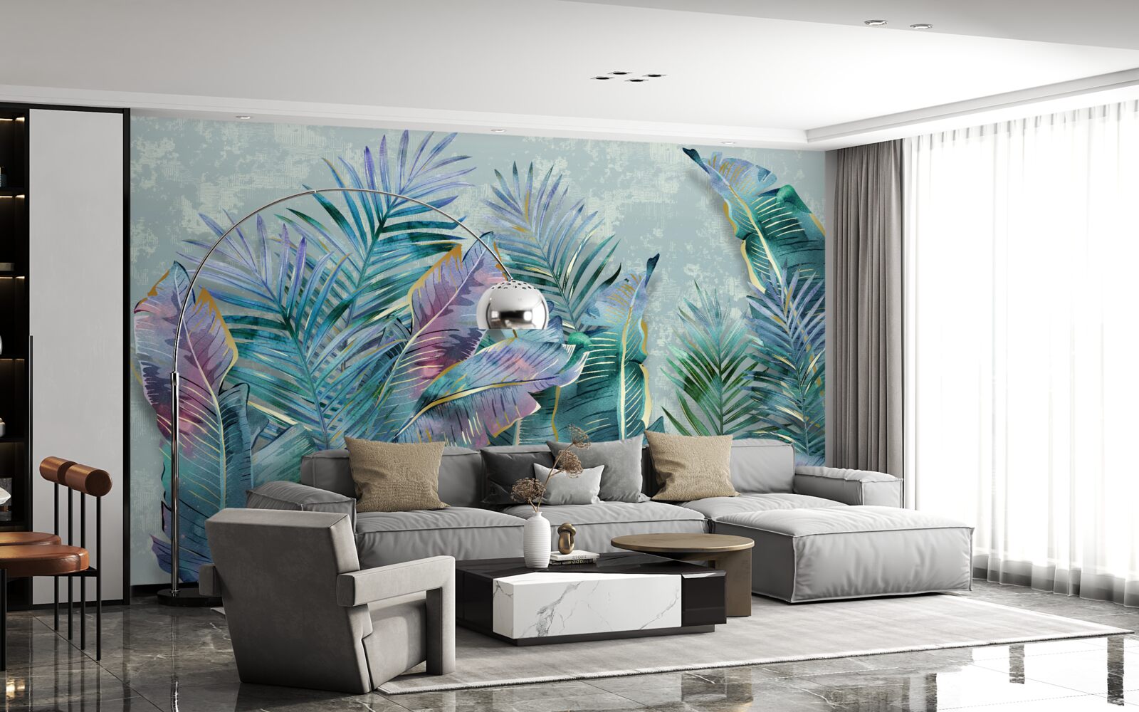 Fototapeta úžasné palmové listy