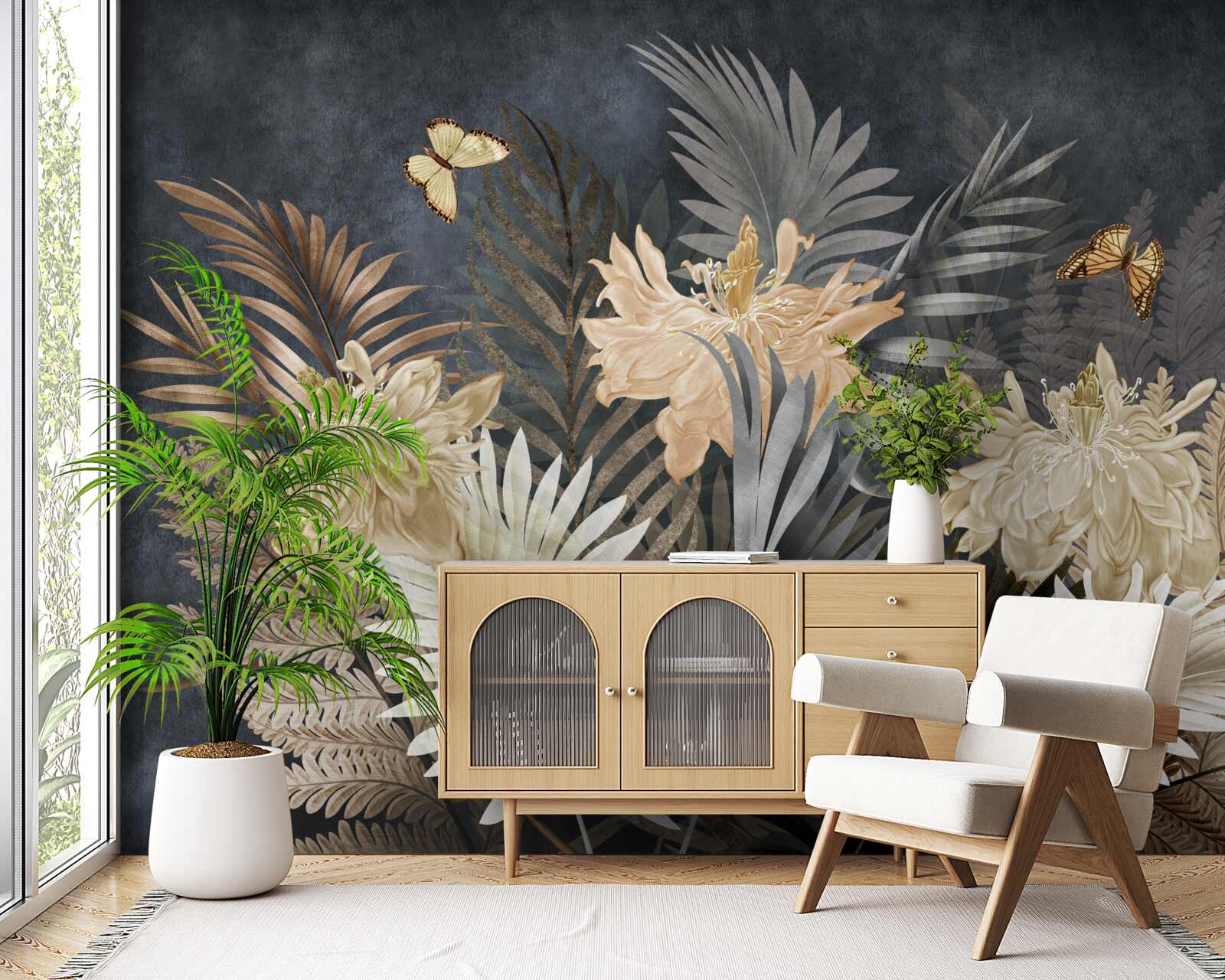 Fototapeta zloženie bledých jesenných listov