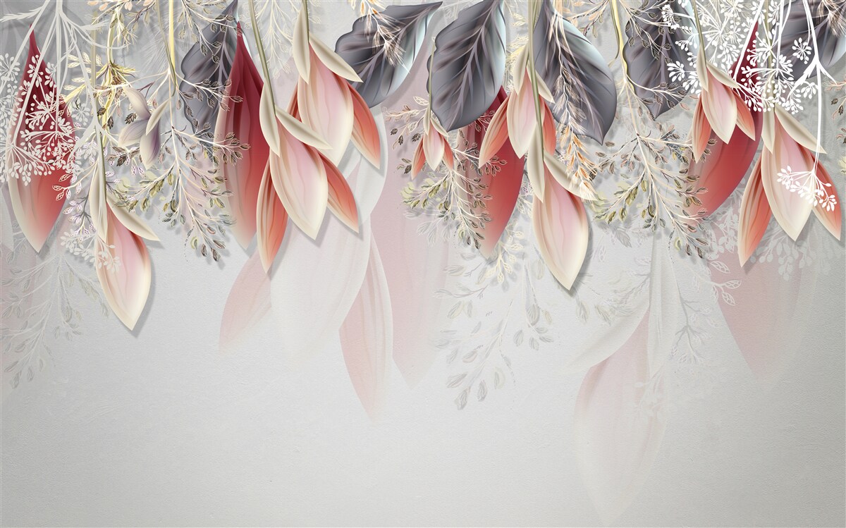 Fototapeta línia kompozície v ružovej nadol