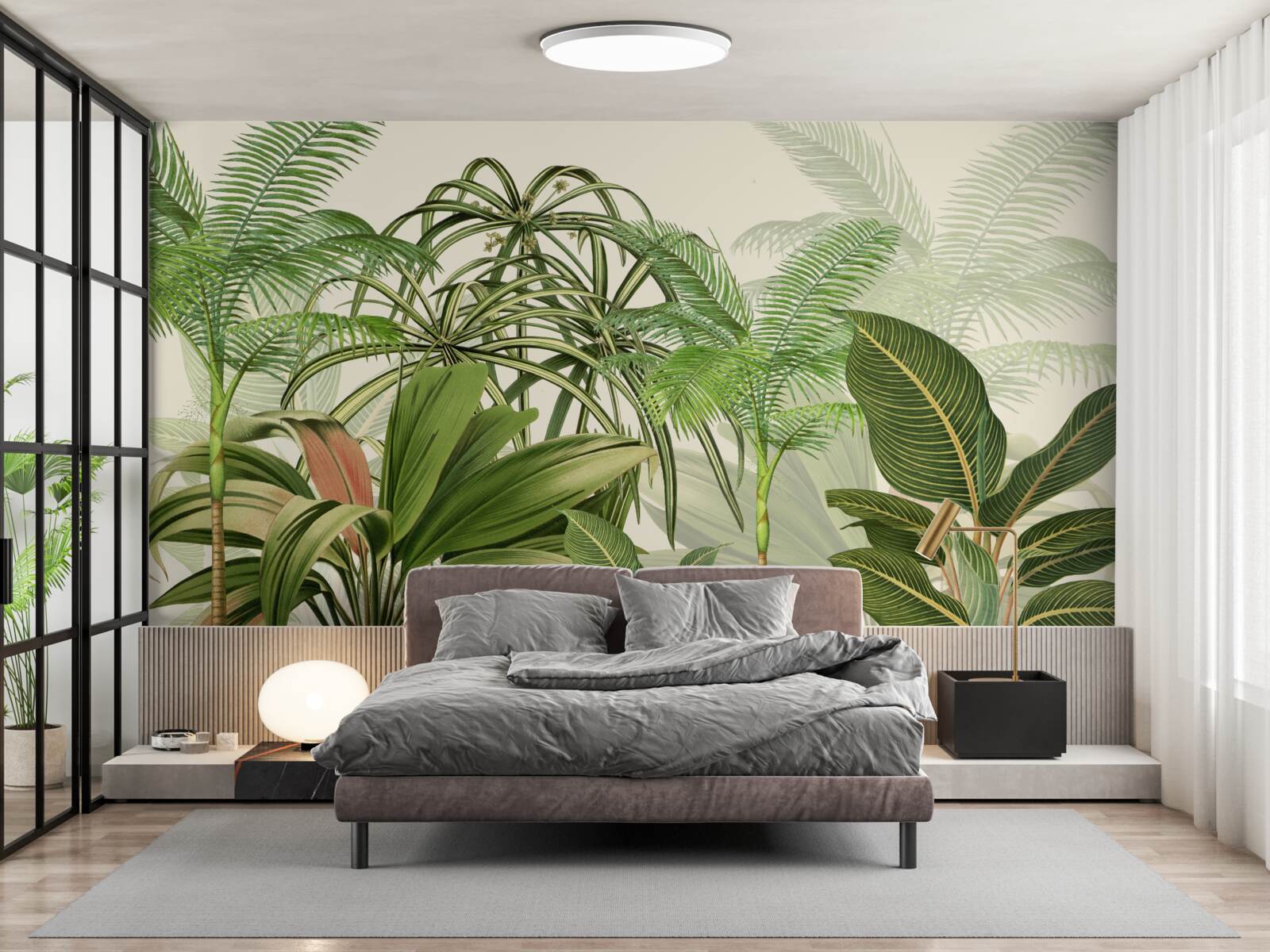 Fototapeta tropické stromy vrátane paliem