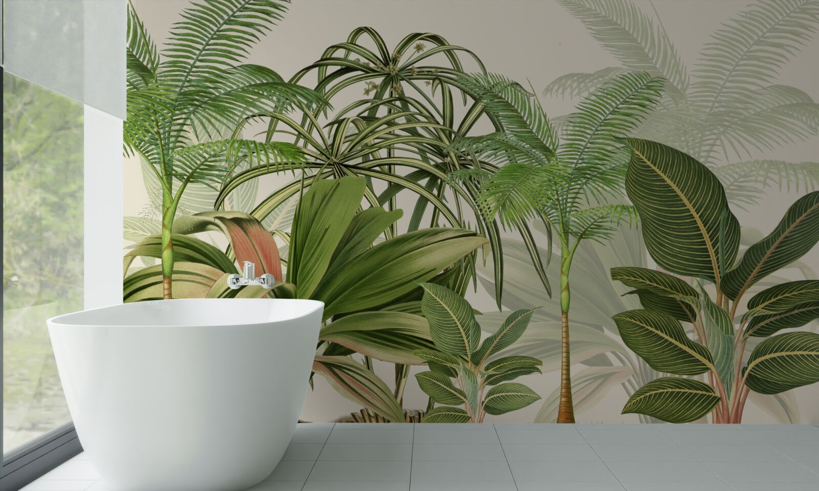 Fototapeta tropické stromy vrátane paliem