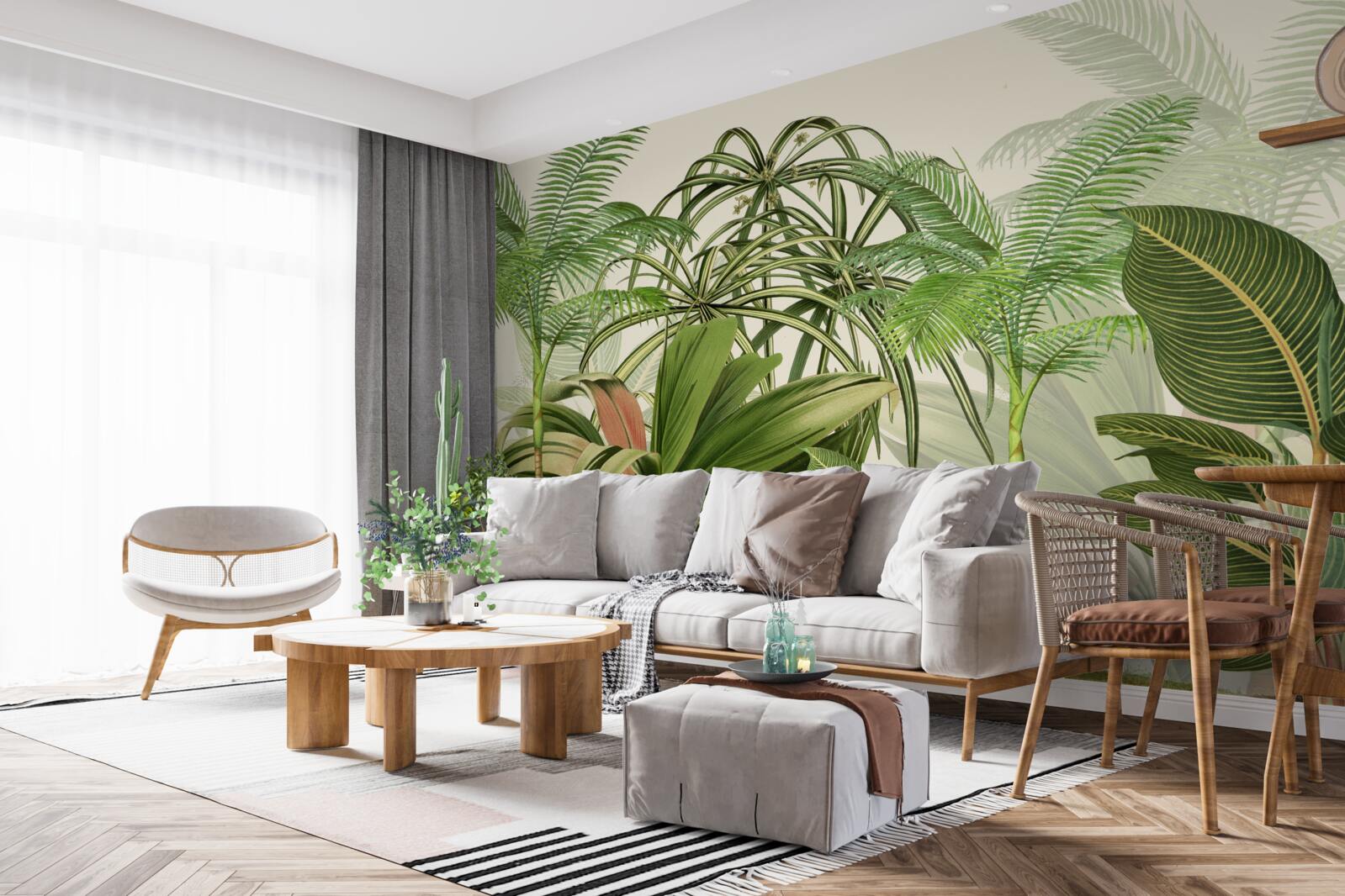 Fototapeta tropické stromy vrátane paliem