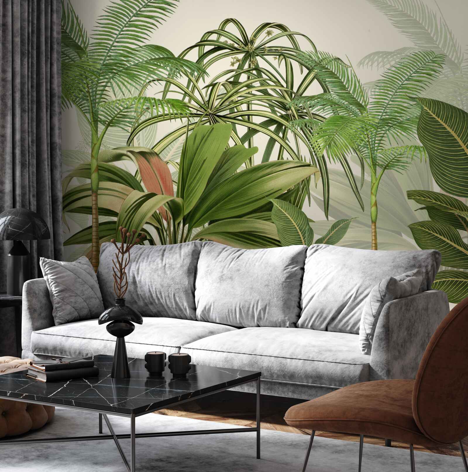 Fototapeta tropické stromy vrátane paliem