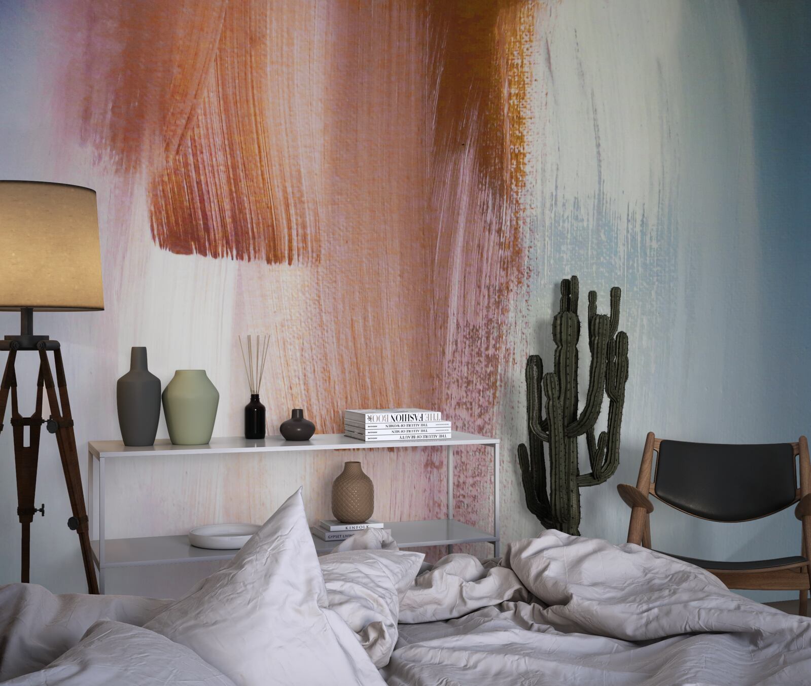 Fototapeta farebné abstraktné ťahy štetcom