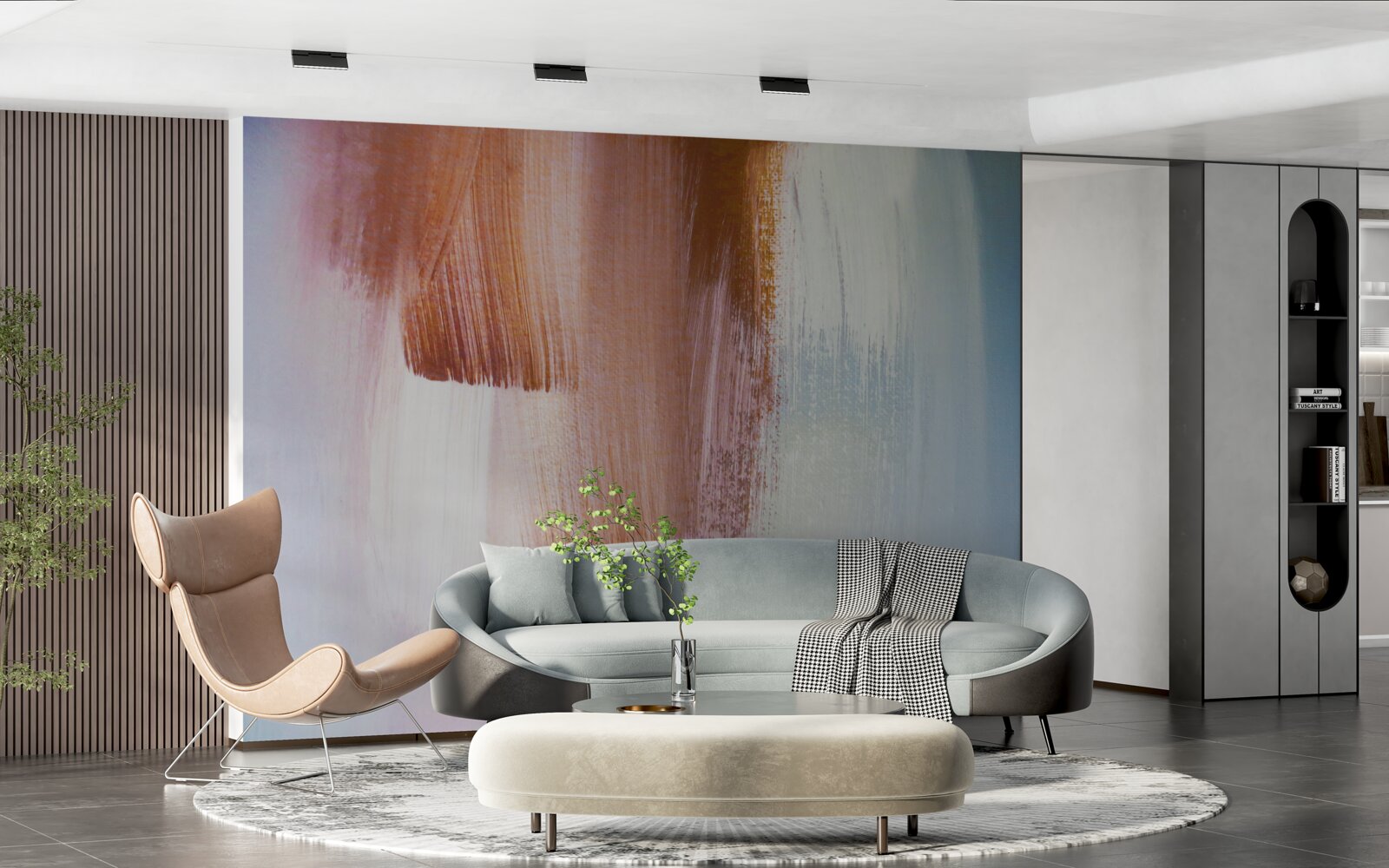 Fototapeta farebné abstraktné ťahy štetcom