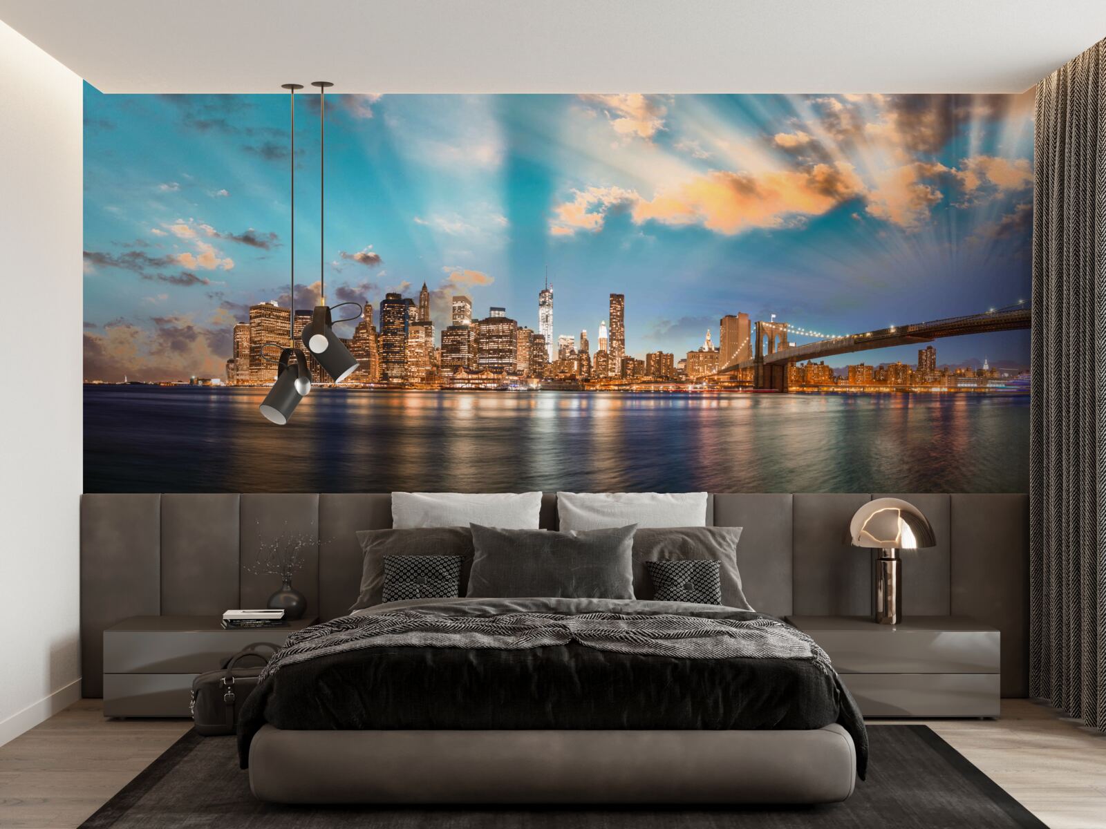 Fototapeta Brooklynský most a Manhattan, New York