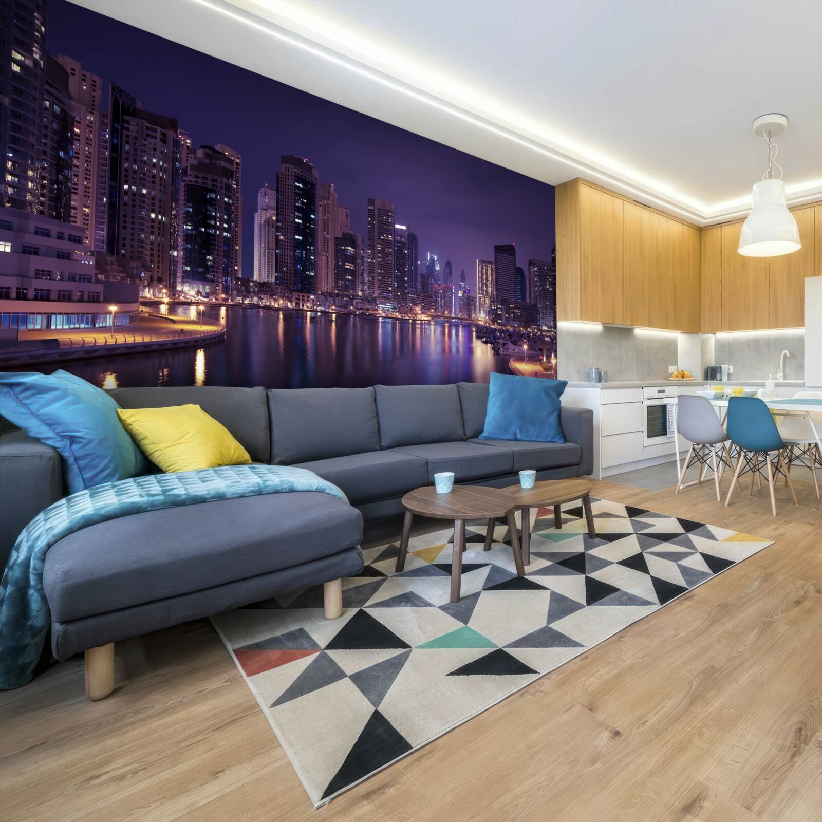 Fototapeta Chicago mrakodrapy v noci