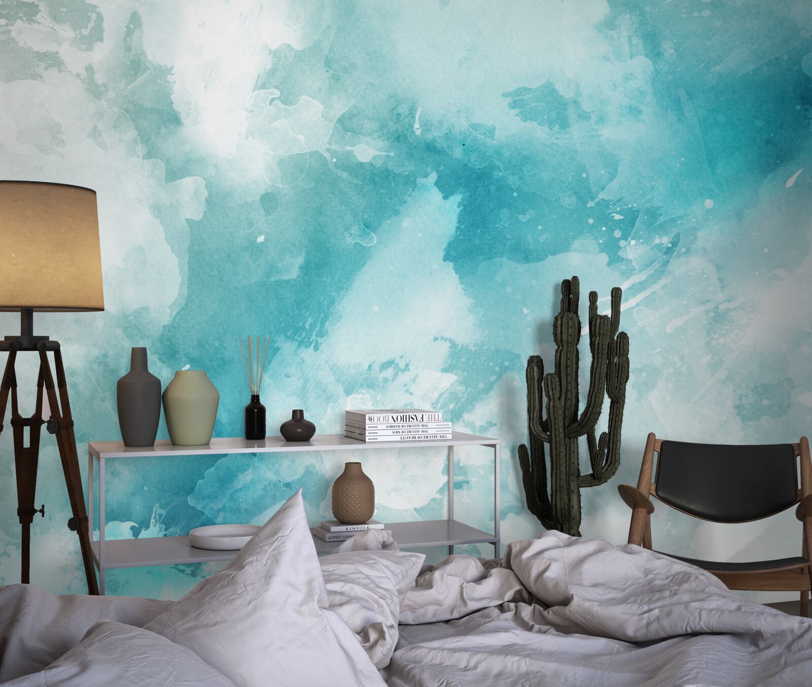 Fototapeta biely mramor s modrým odtieňom