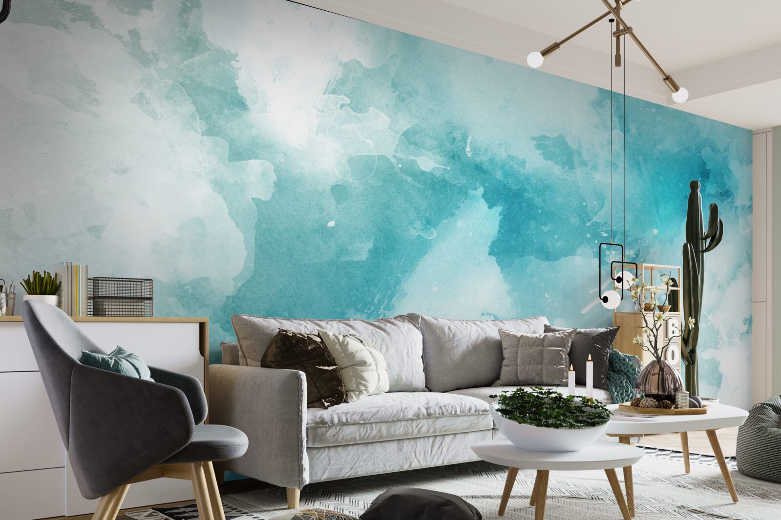 Fototapeta biely mramor s modrým odtieňom