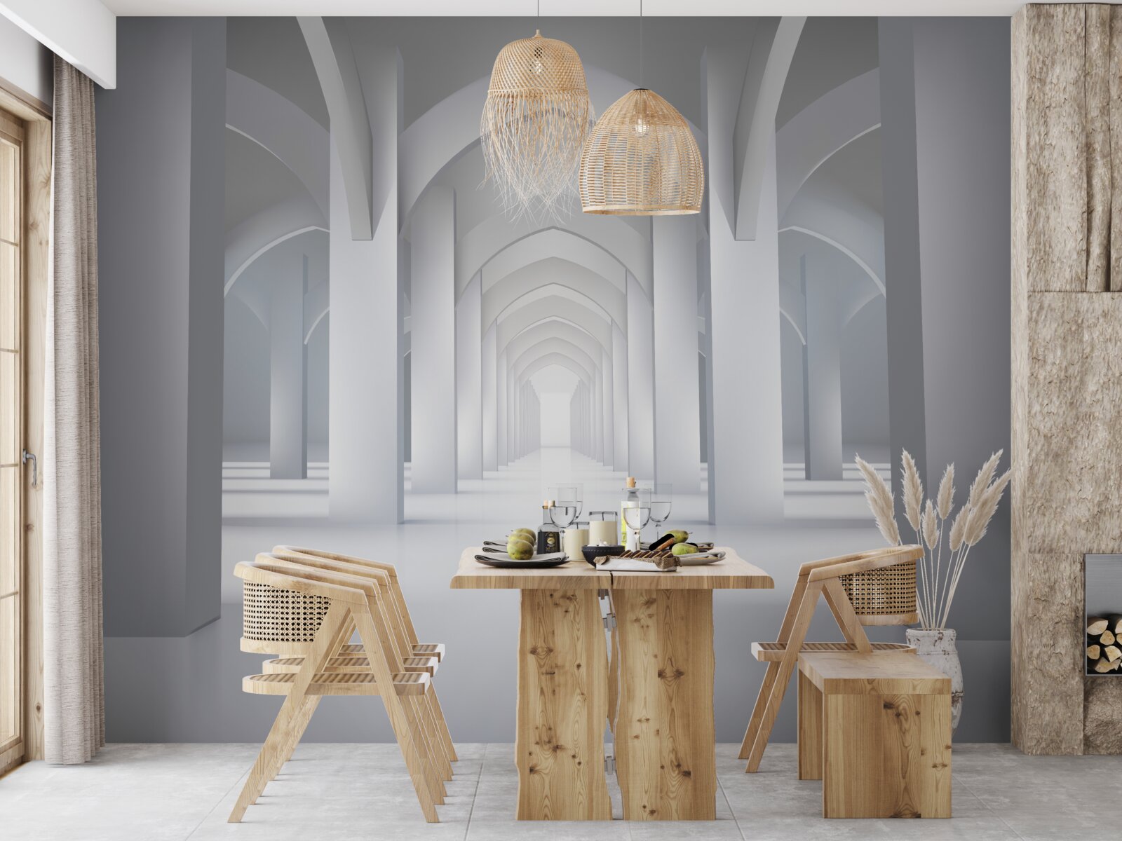 Fototapeta ľahké oblúky v gotickom štýle