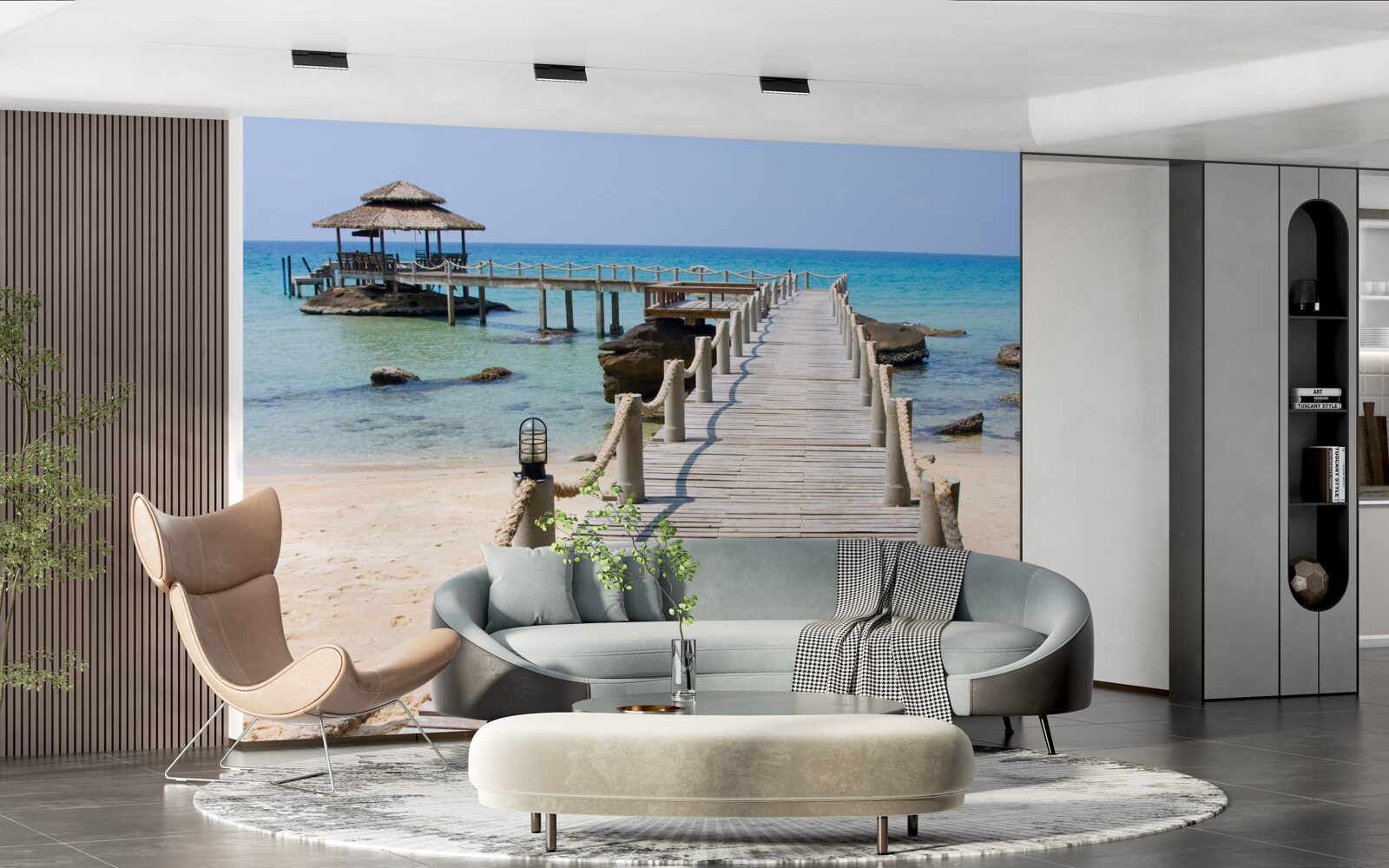 Fototapeta morské mólo vyrobené z dreva