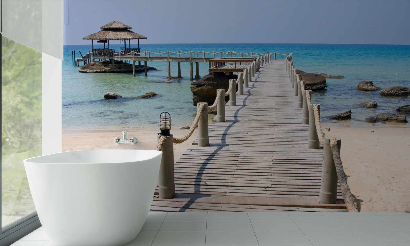 Fototapeta morské mólo vyrobené z dreva