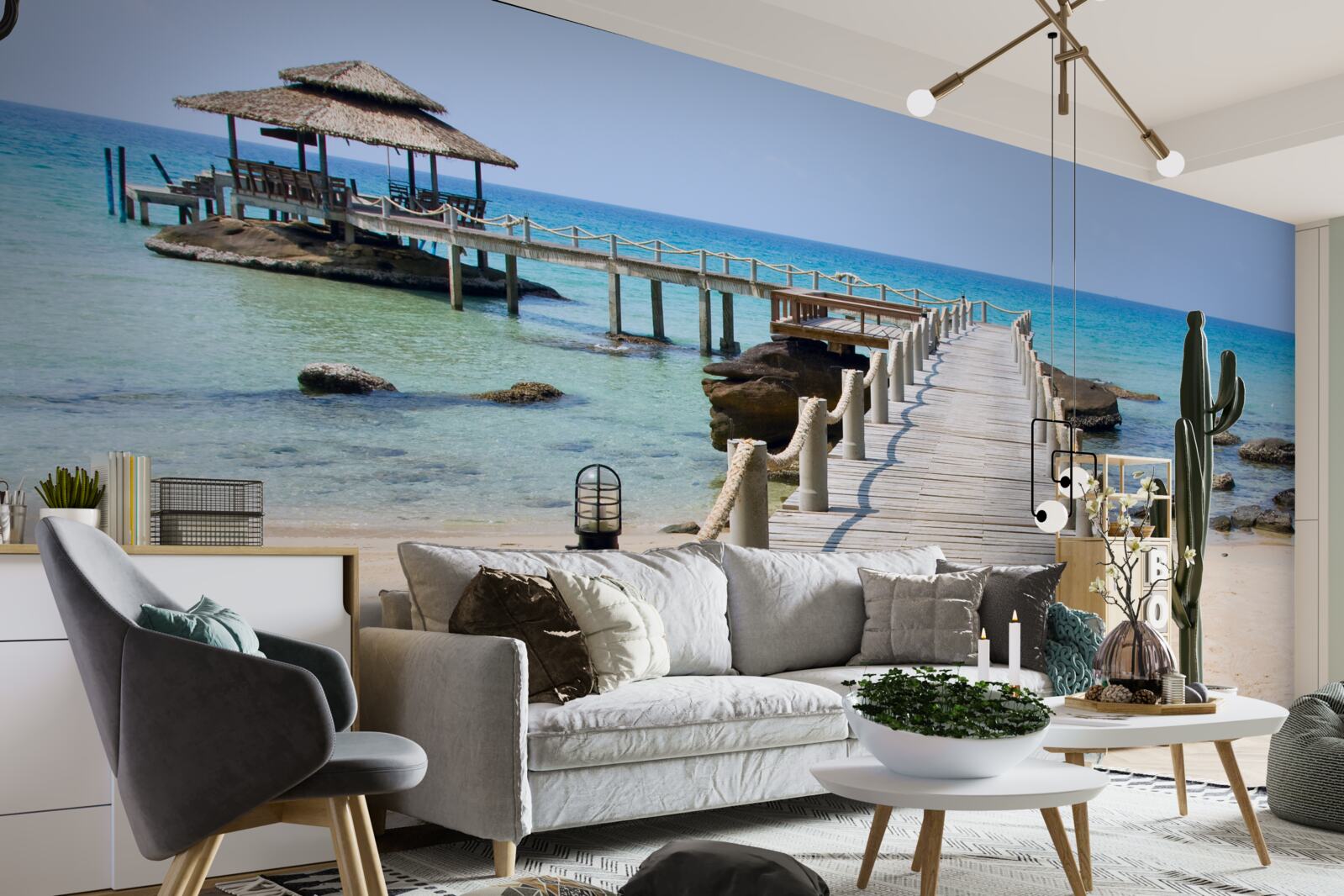 Fototapeta morské mólo vyrobené z dreva