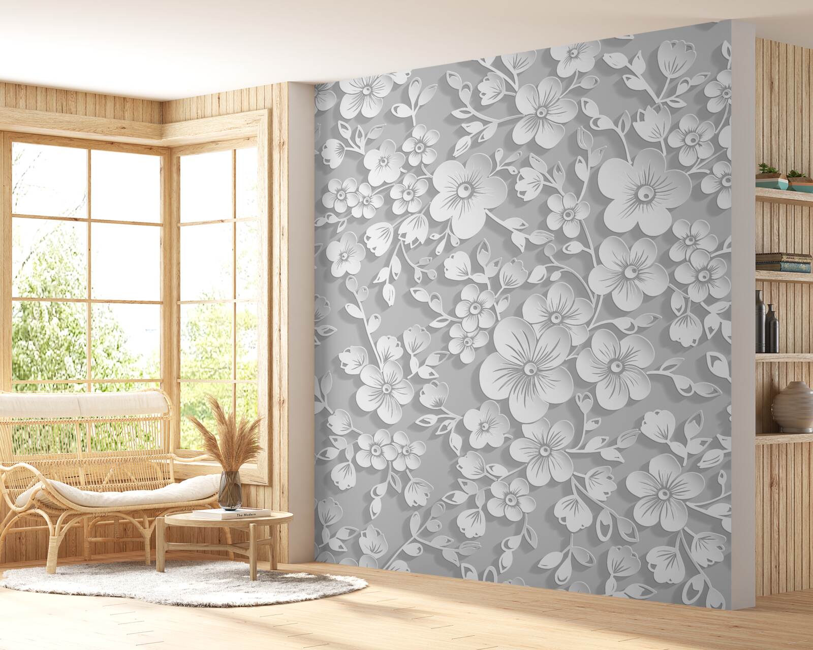 Fototapeta veľké množstvo malých snehovo bielych kvetov