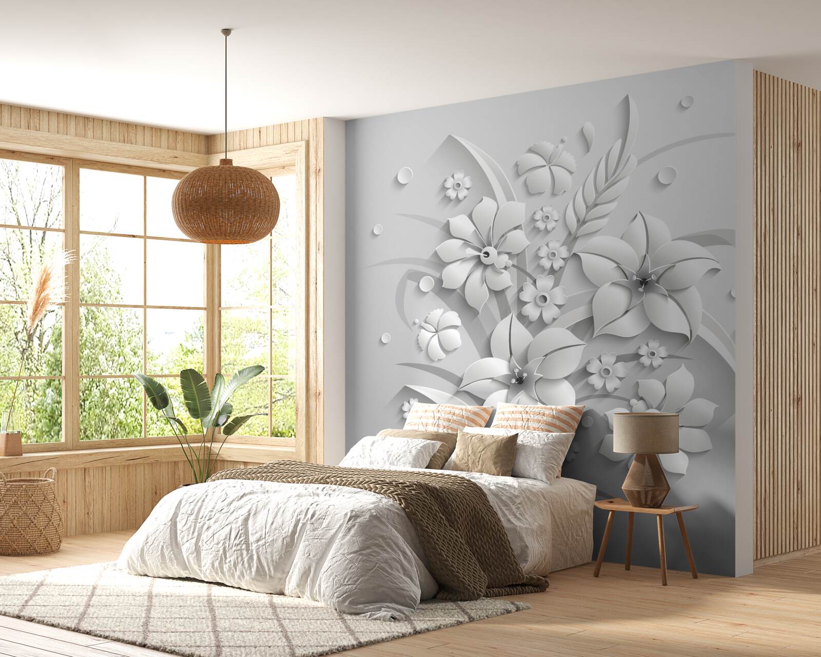 Fototapeta snehobiele kvety ako mlieko, na bielom podklade