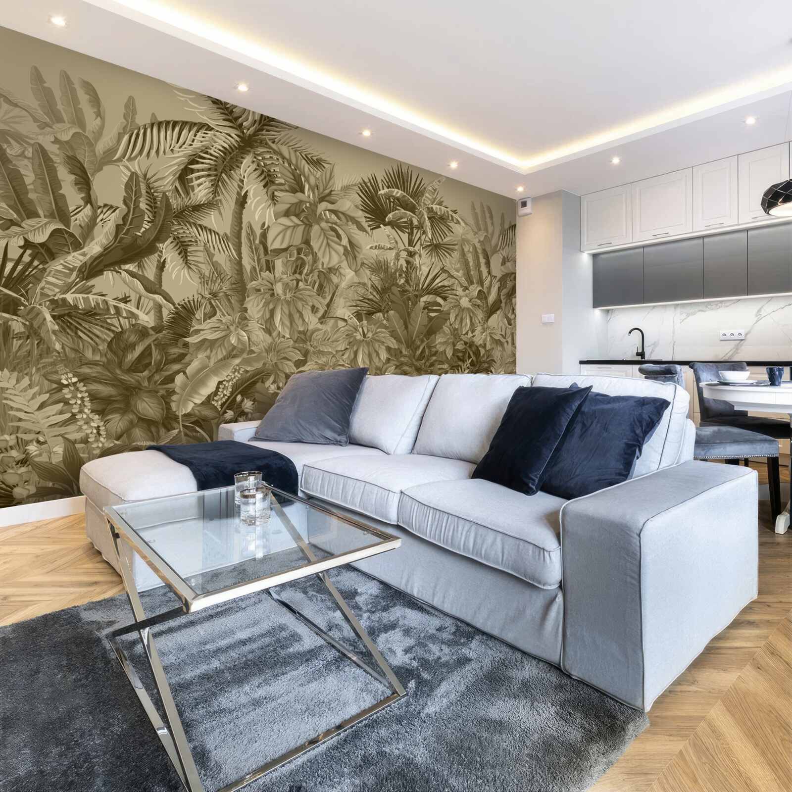 Fototapeta sépiový dažďový prales