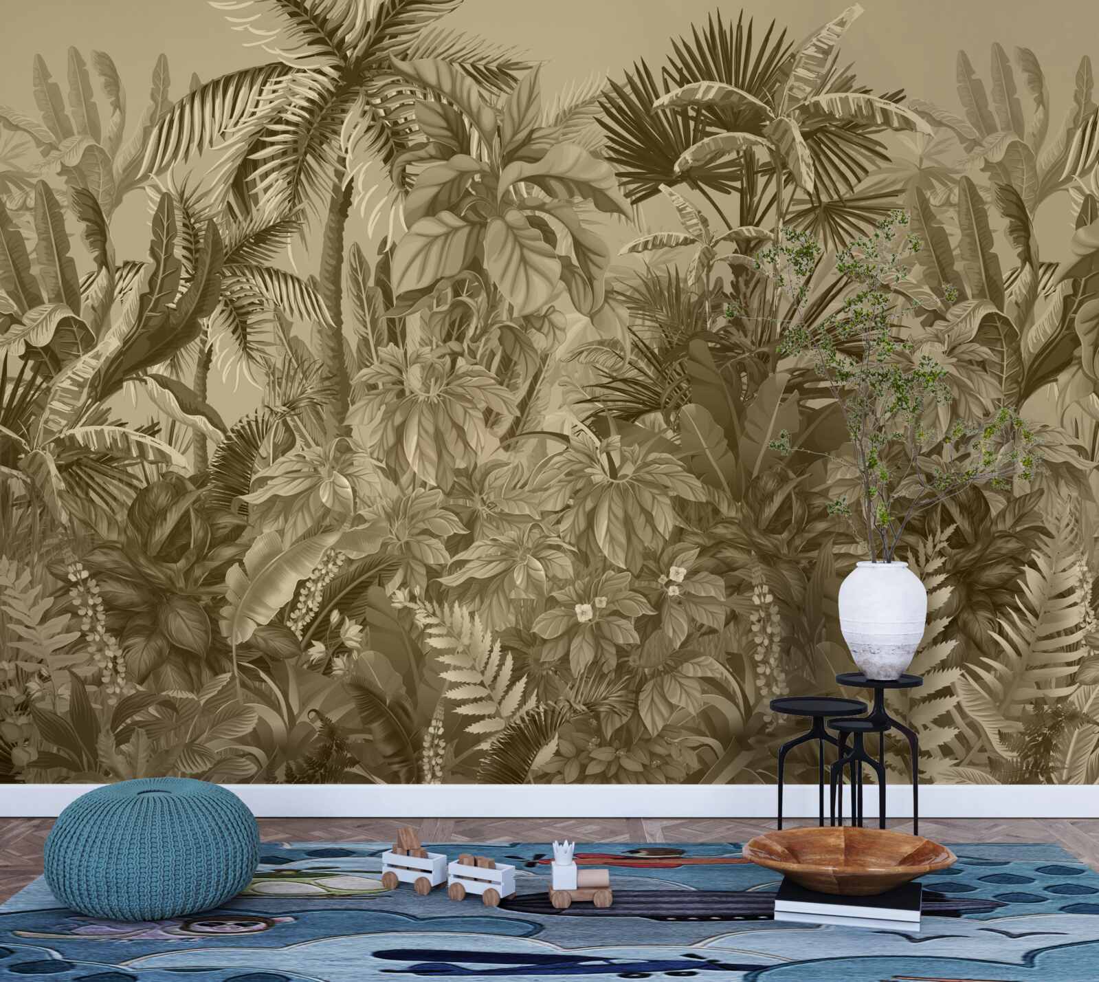 Fototapeta sépiový dažďový prales