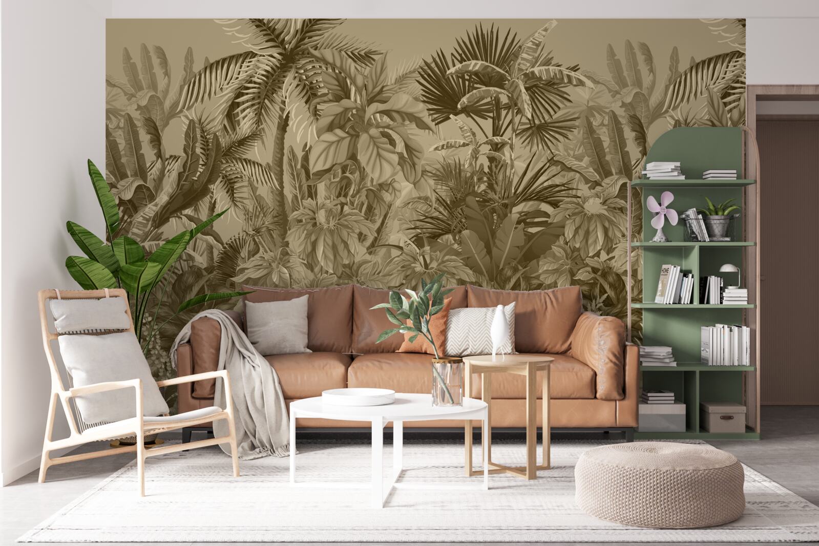 Fototapeta sépiový dažďový prales