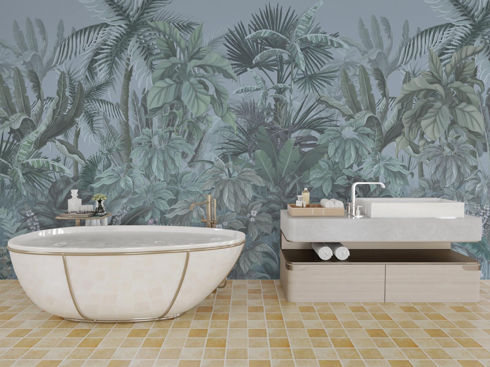 Fototapeta tma v džungli