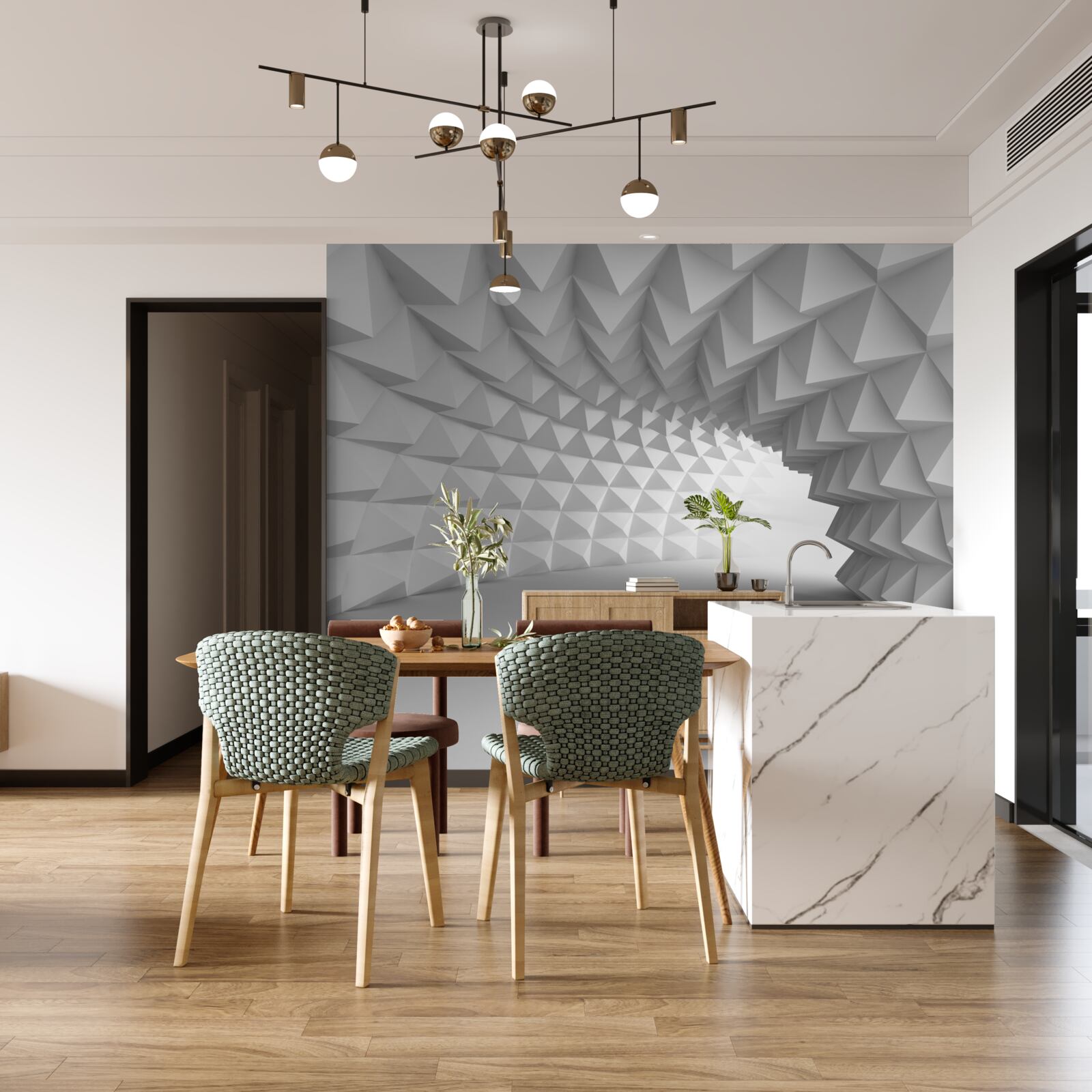 Fototapeta nekonečná abstraktná chodba