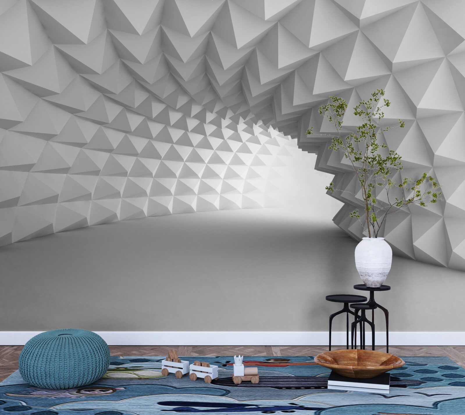 Fototapeta nekonečná abstraktná chodba