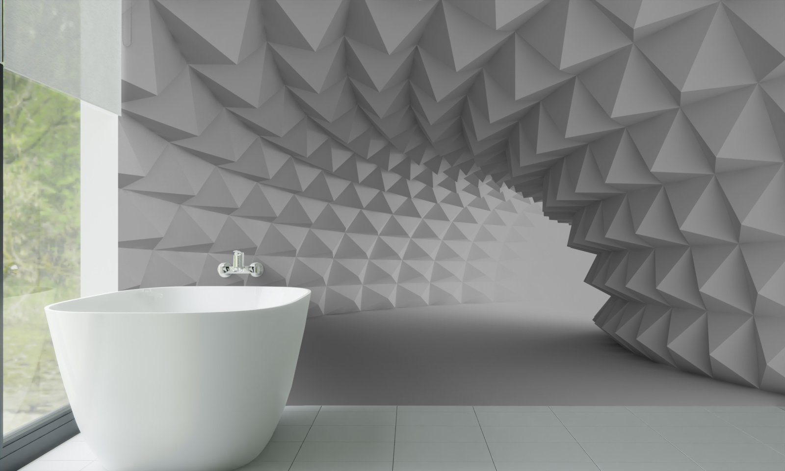 Fototapeta nekonečná abstraktná chodba