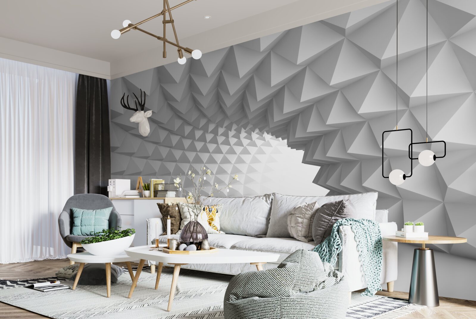 Fototapeta nekonečná abstraktná chodba