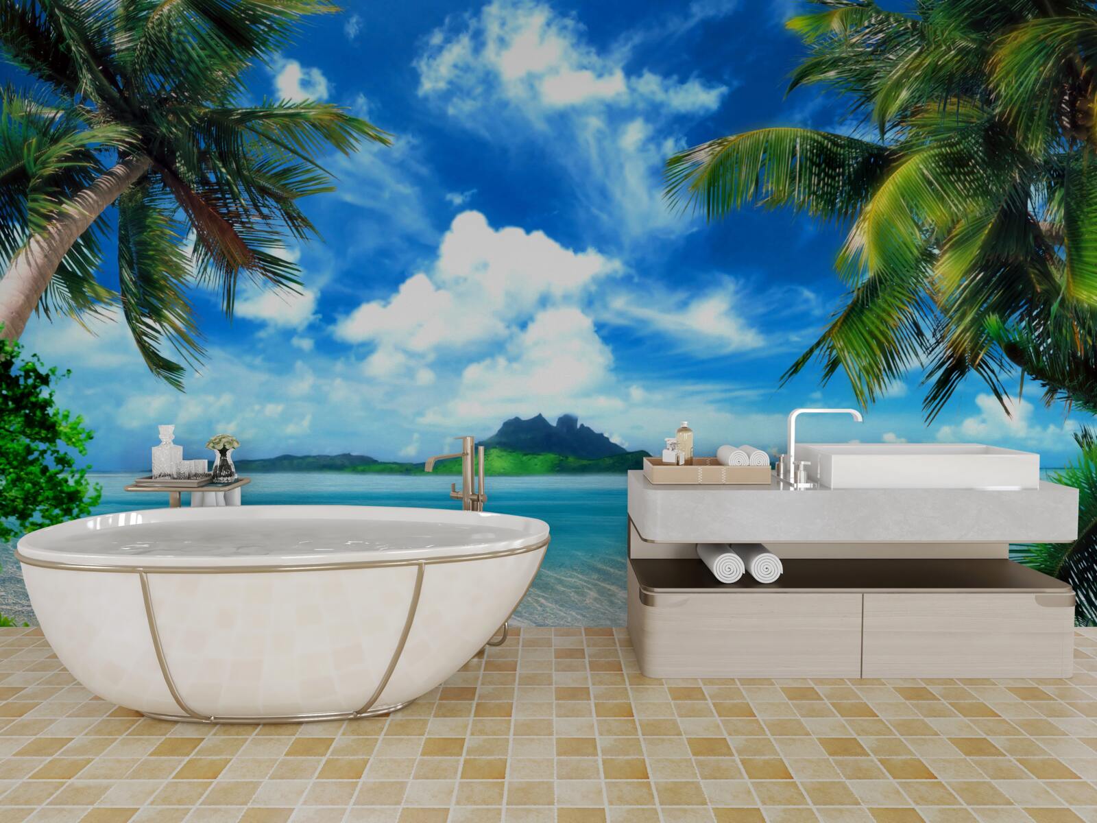 Fototapeta raj v trópoch